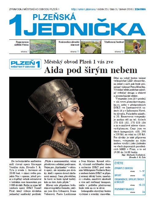 Zpravodaj obvodu Plzeňská jednička putuje do schránek obyvatel prvního plzeňského obvodu