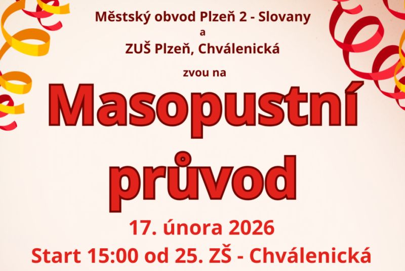 Masopustní průvod na podporu projektu Díky dětem