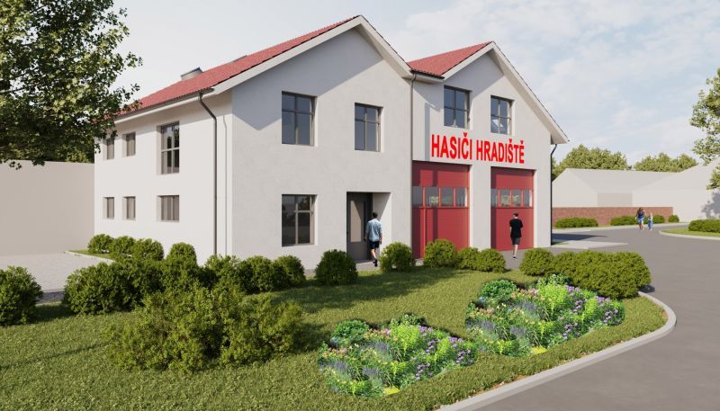 Slavnostní poklep zahájil rekonstrukci a dostavbu zbrojnice v Hradišti