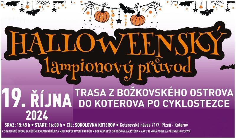Slovany zvou na Halloweenský lampionový průvod