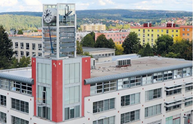 obrázek: Upozornění na drobné stavební práce v hale slovanské radnice