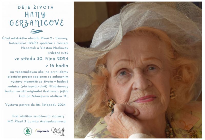 obrázek: Vzpomínková akce na první dámu plzeňské poezie paní Hanu Gerzanicovou