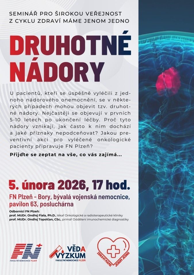 Fakultní nemocnice zve na přednášku o druhotných nádorech