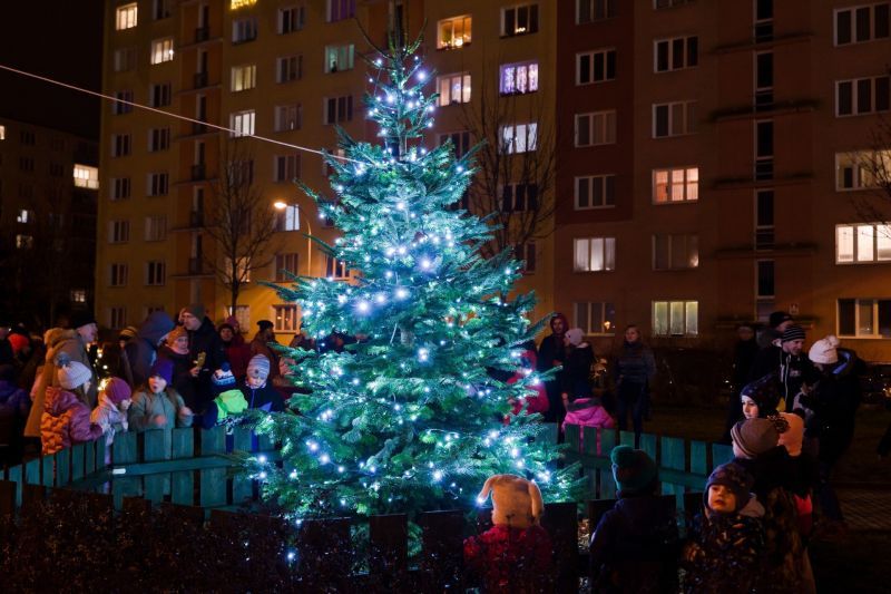 Na Trojce už svítí všechny vánoční stromečky