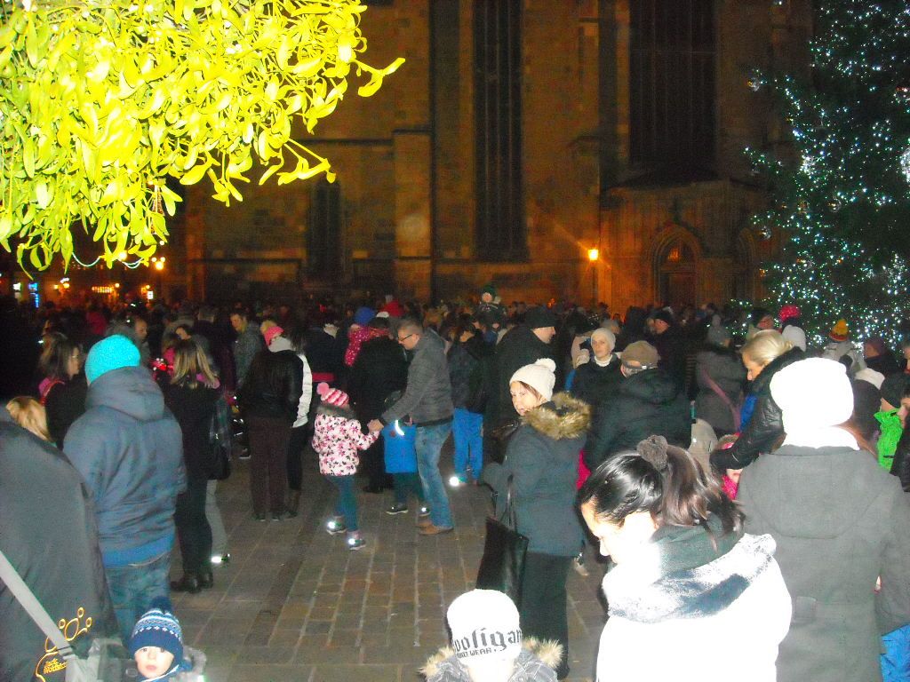 Novoroční ohňostroj ozářil v neděli náměstí Republiky