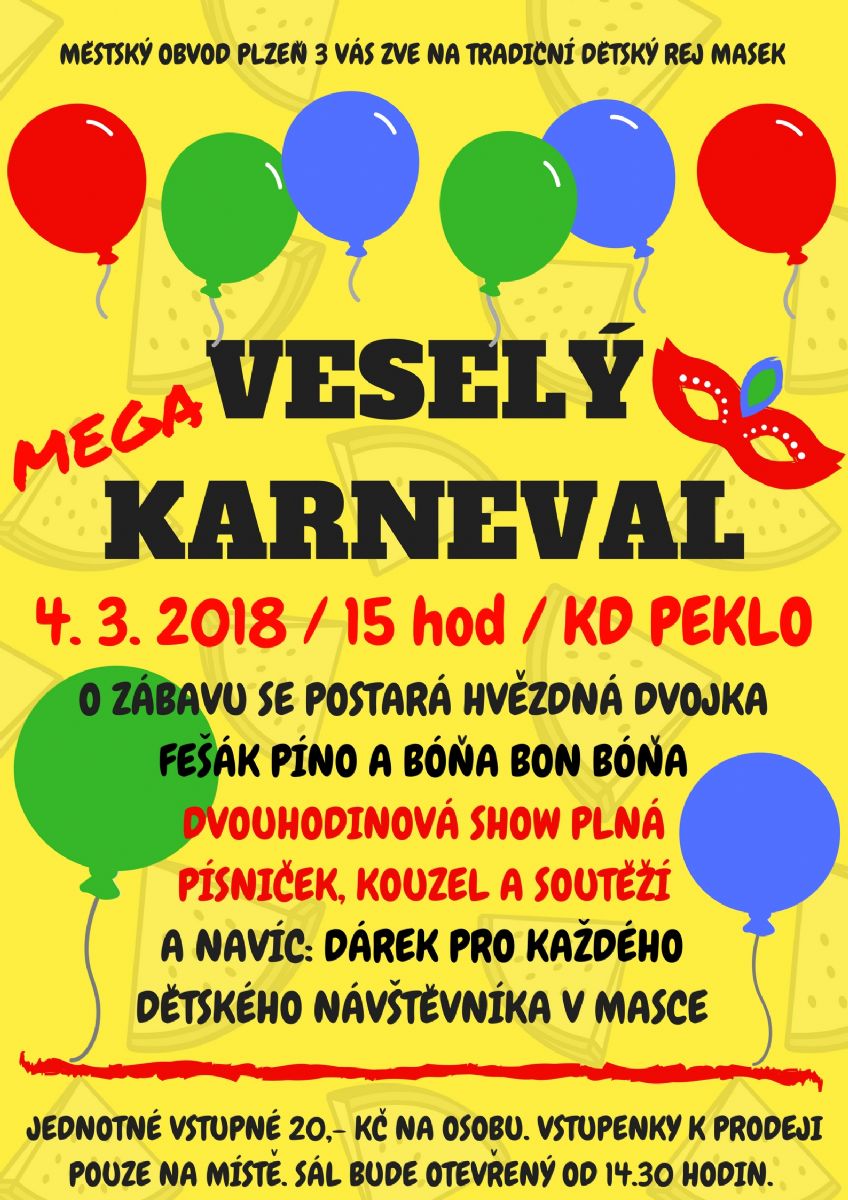 Plzeňský centrální obvod zve rodiny s dětmi na tradiční Maškarní bál, tentokrát do Pekla