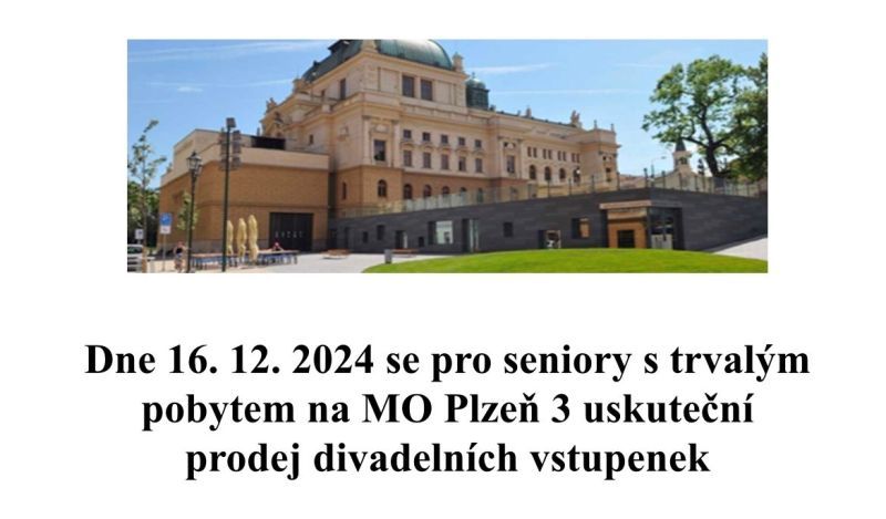 obrázek: Prodej zvýhodněných divadelních vstupenek pro seniory na leden 2025