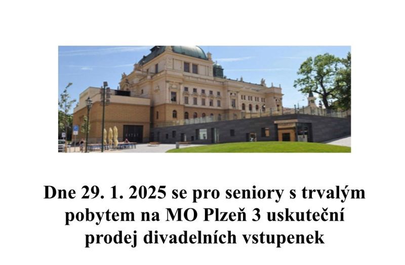 obrázek: Prodej zvýhodněných divadelních vstupenek pro seniory na únor 2025