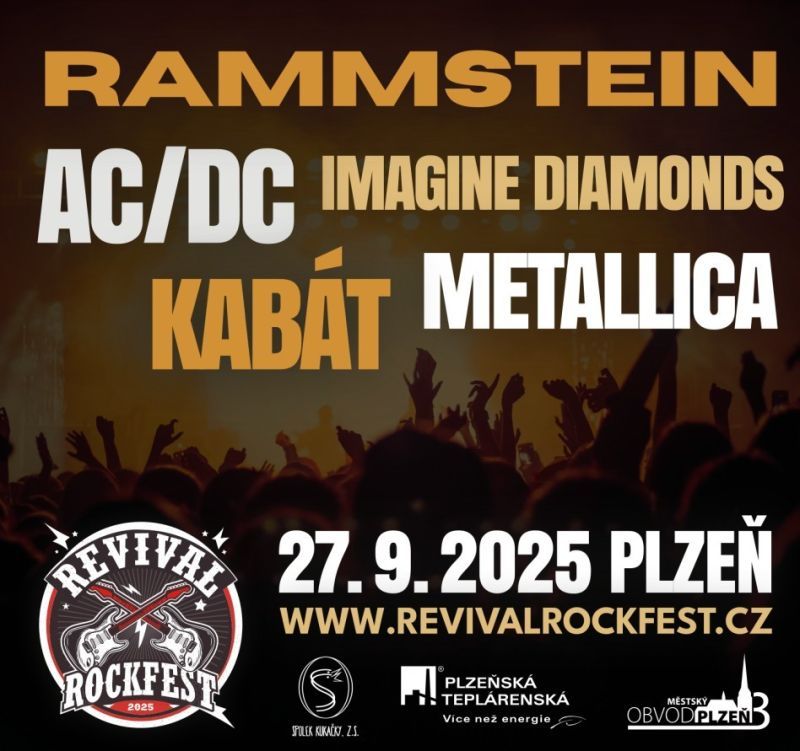 Rockový nářez v Plzni: Revival Rockfest přinese hity Rammsteinu i Metallicu