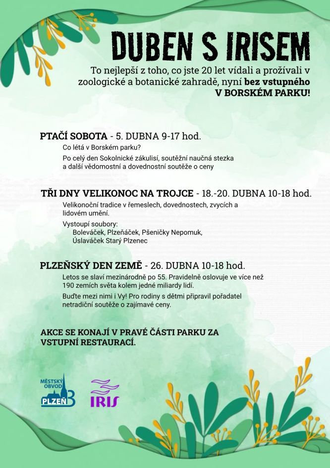 Sdružení IRIS zve na Ptačí sobotu a další akce do Borského parku