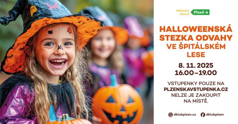 Osmého listopadu čeká děti Halloweenská stezka odvahy