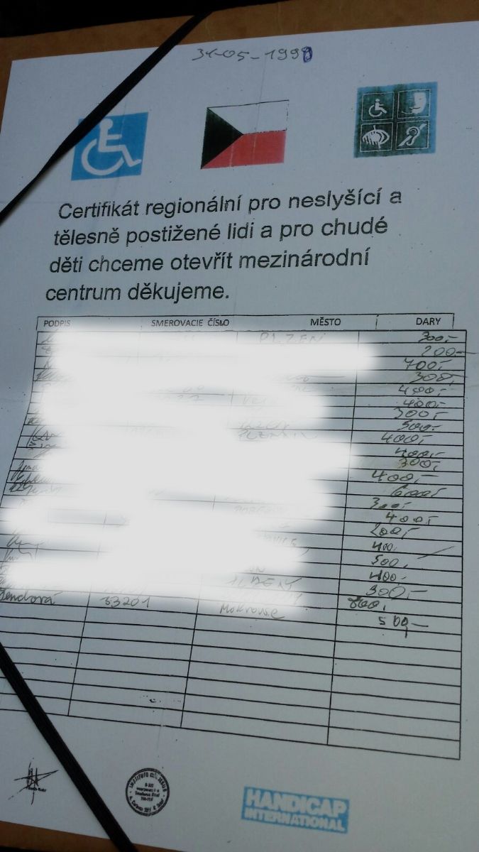 Další smyšlená veřejná sbírka