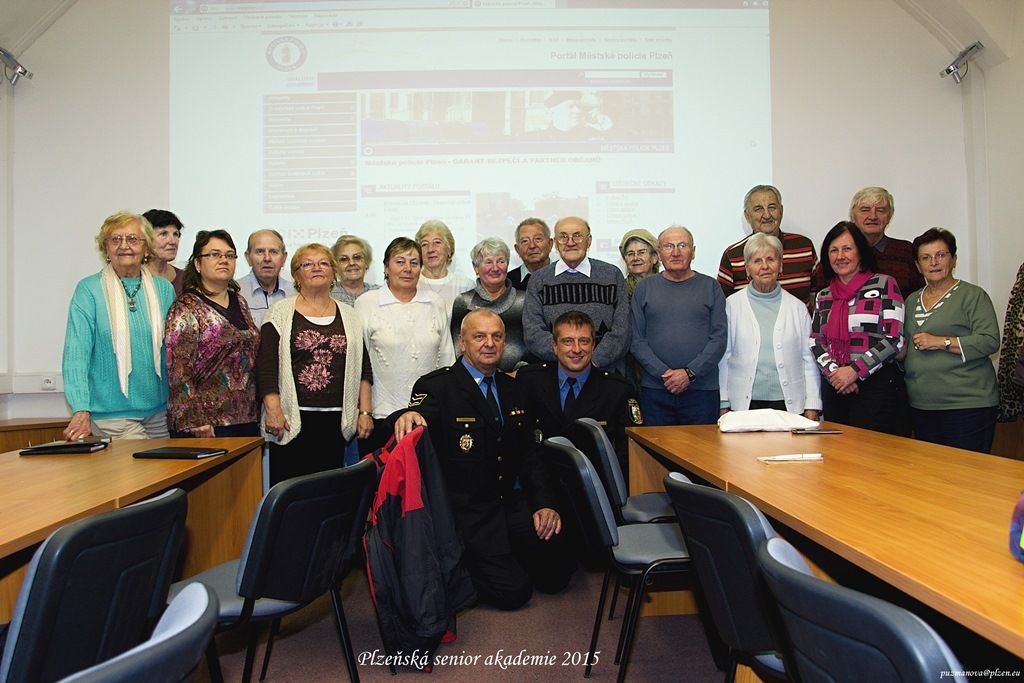 Exkurze na velitelství MP v rámci Senior akademie 2015