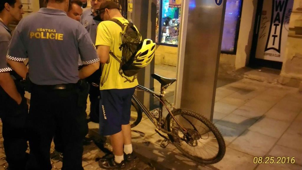 obrázek: Opilý cyklista
