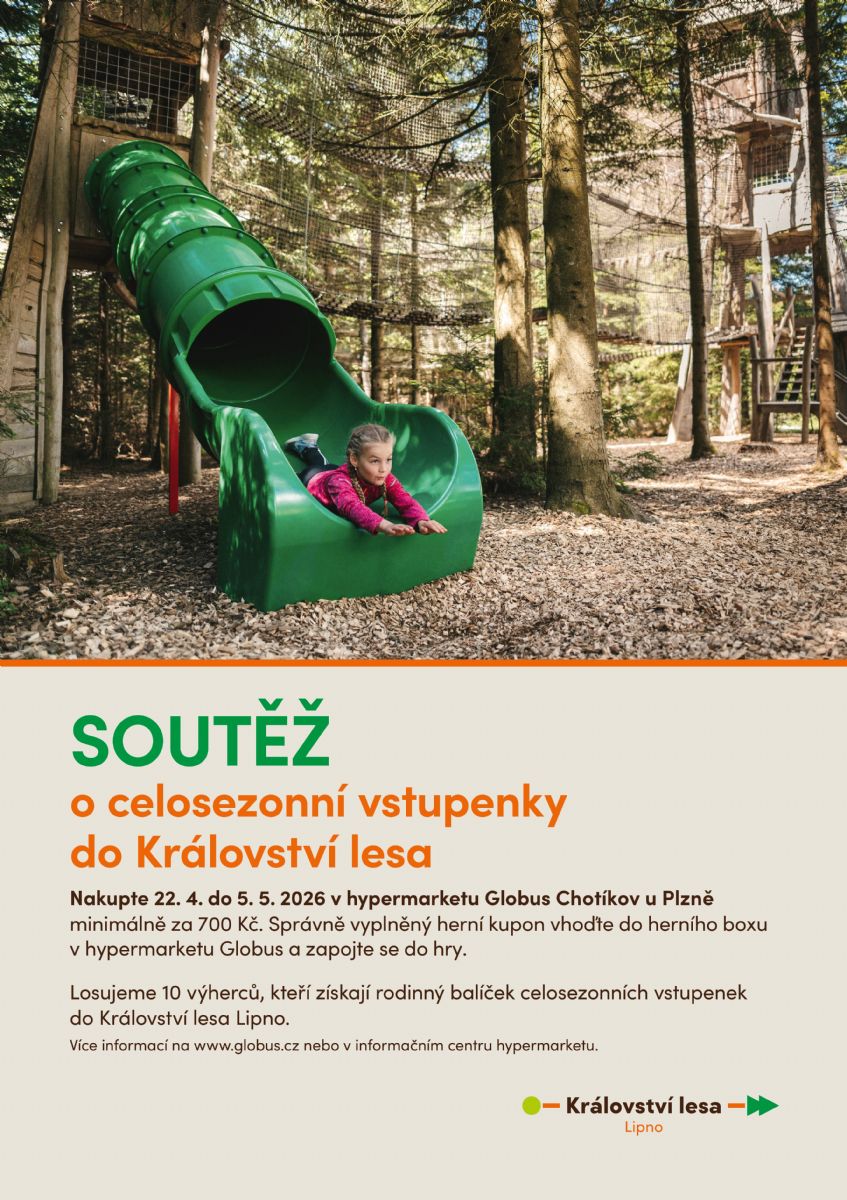 Soutěž o vstupenky do Království lesa v Globusu Chotíkov