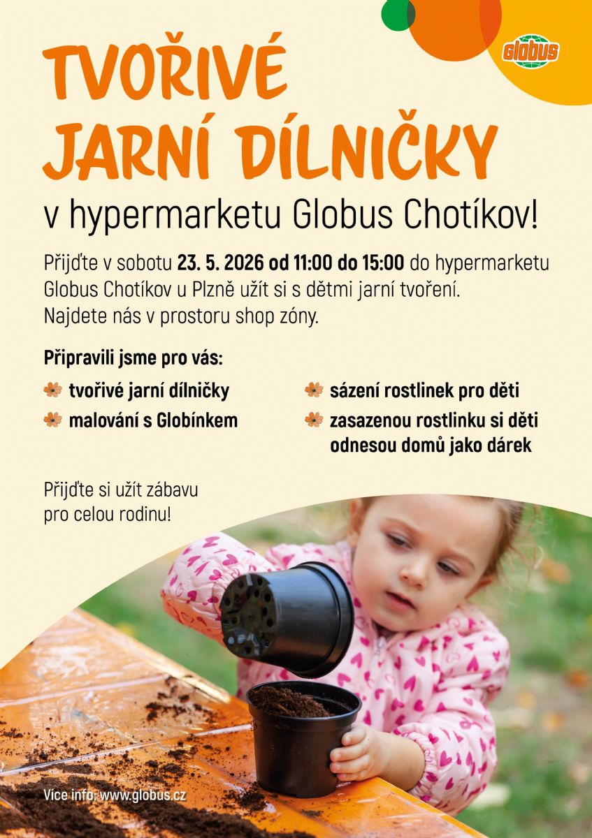 Tvořivé dílničky v Globusu Chotíkov