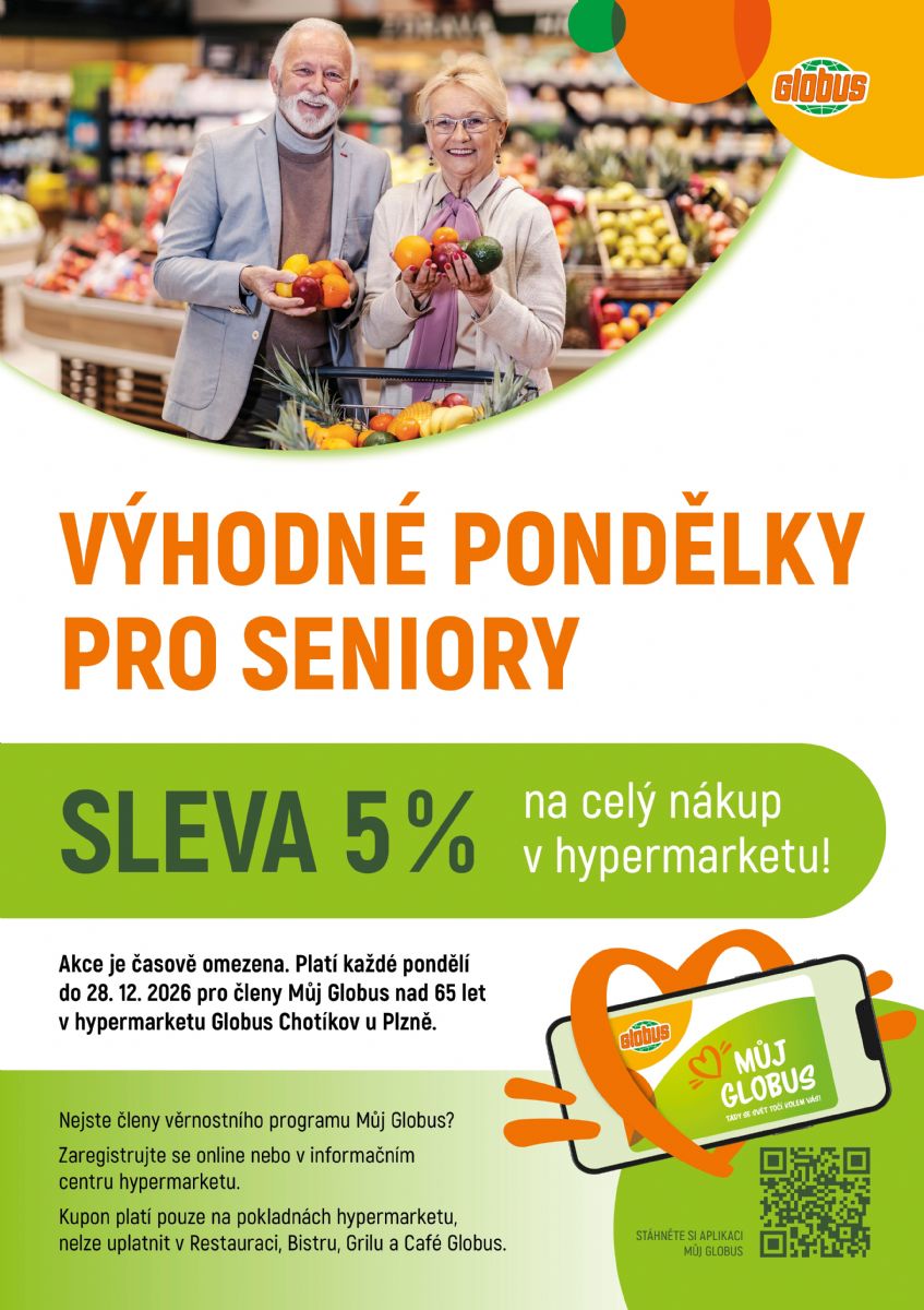Seniorské pondělky v Globusu Chotíkov