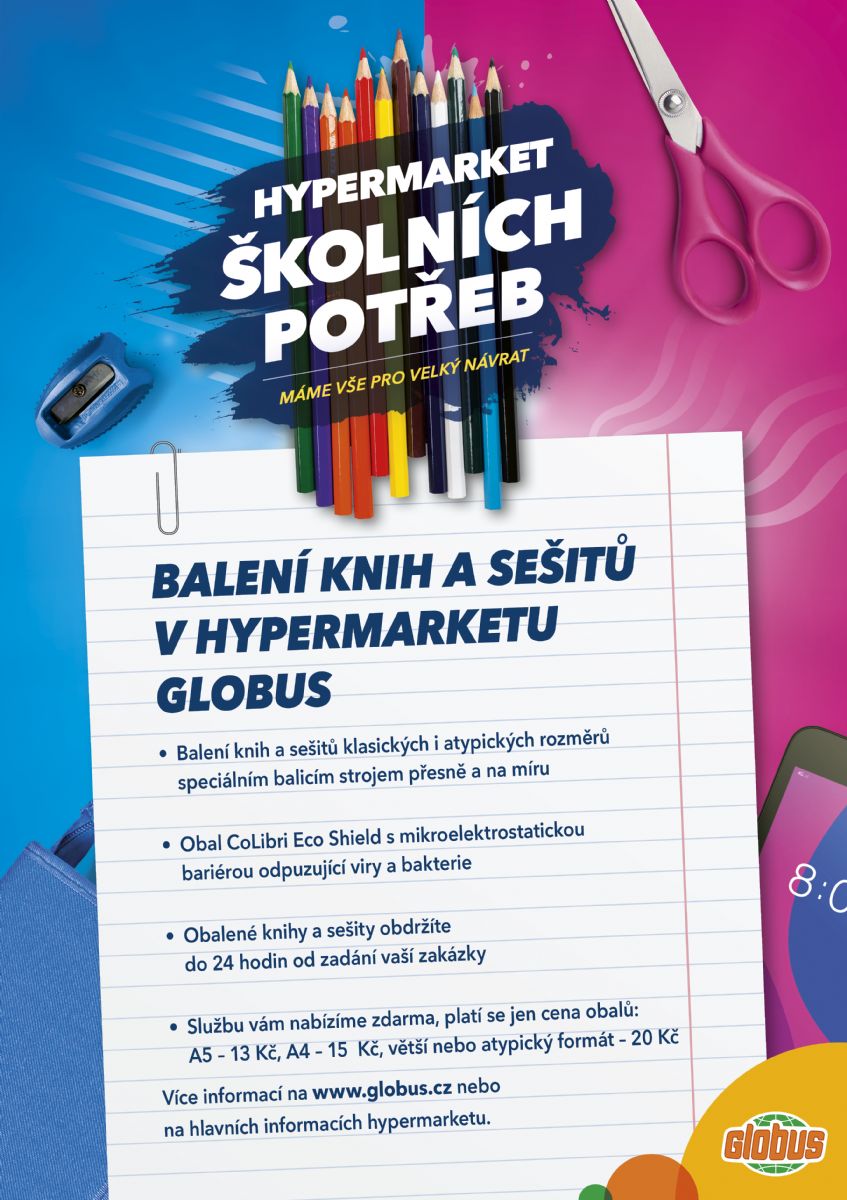 BALENÍ KNIH A SEŠITŮ VE VAŠEM GLOBUSU 