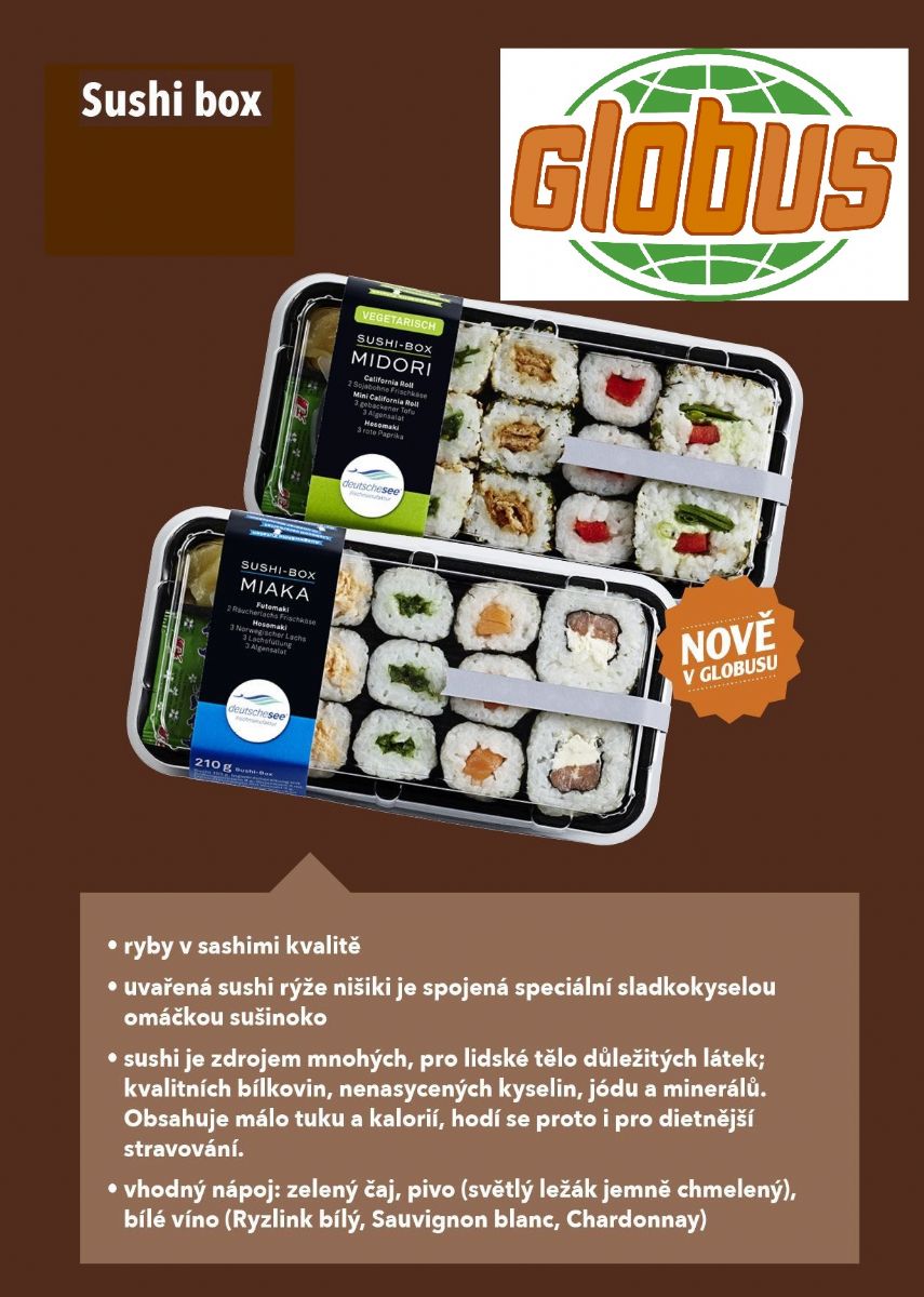obrázek: Novinka v Globusu - Sushi 