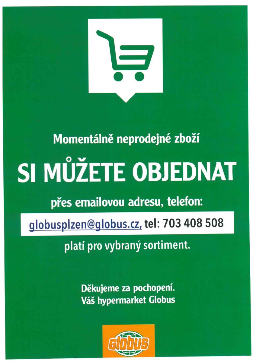 Objednejte si předem zboží z Globusu 