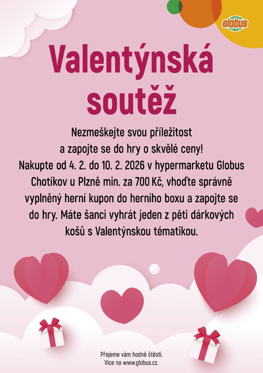 Valentýnská soutěž v Globusu Chotíkov