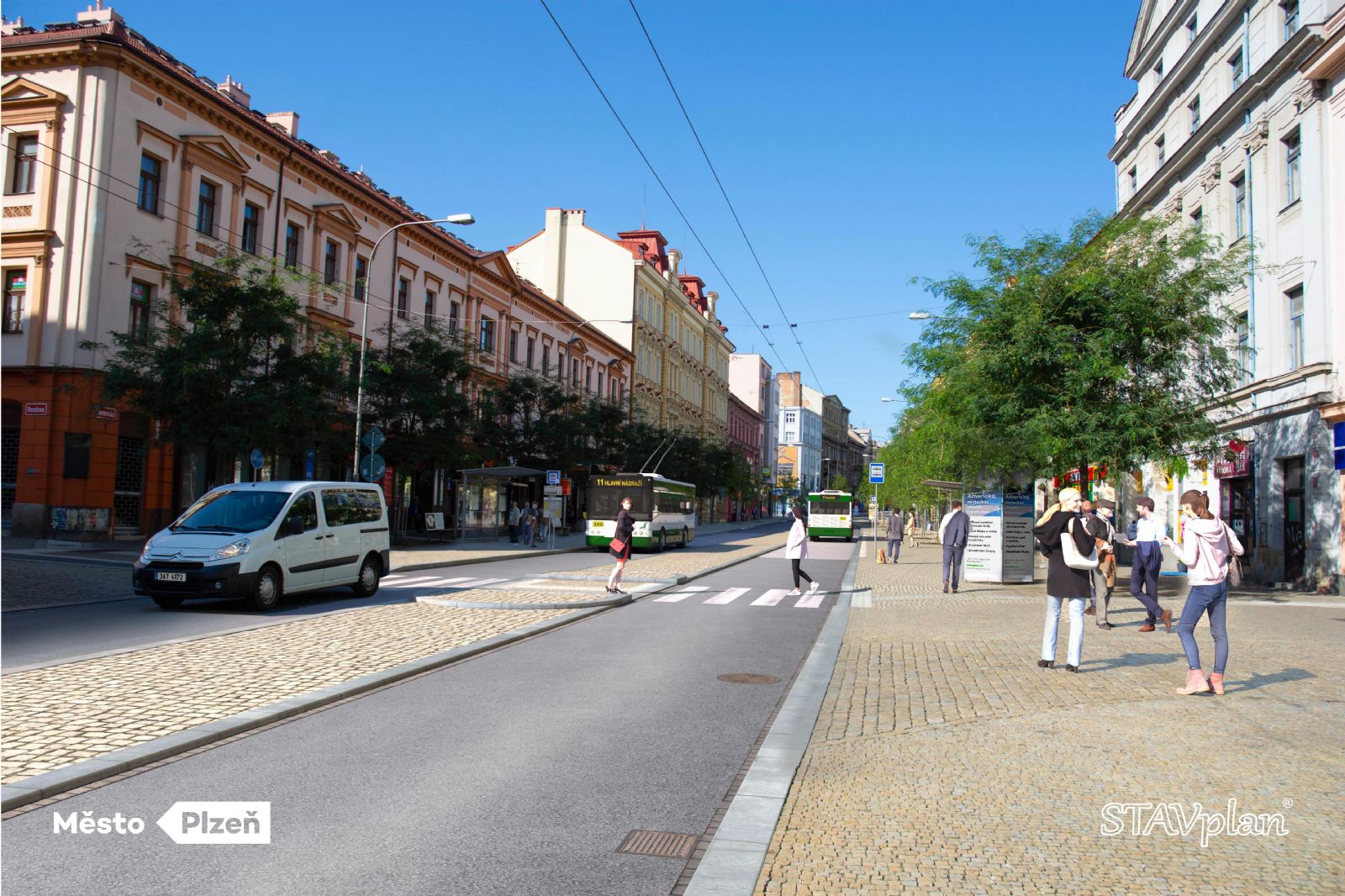 obrázek: Americká třída v Plzni se uzavře autům