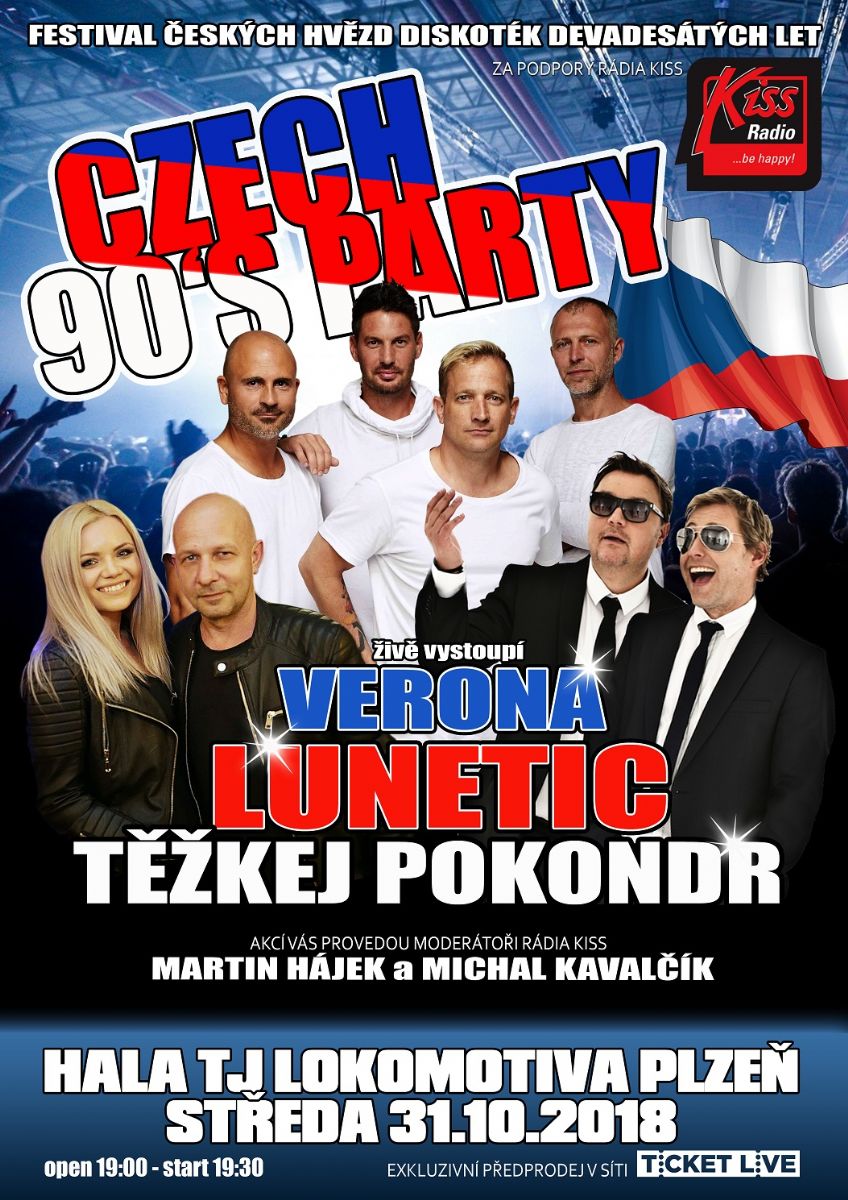 obrázek: České hvězdy diskoték devadesátých let vystoupí v Plzni 27.1.2019