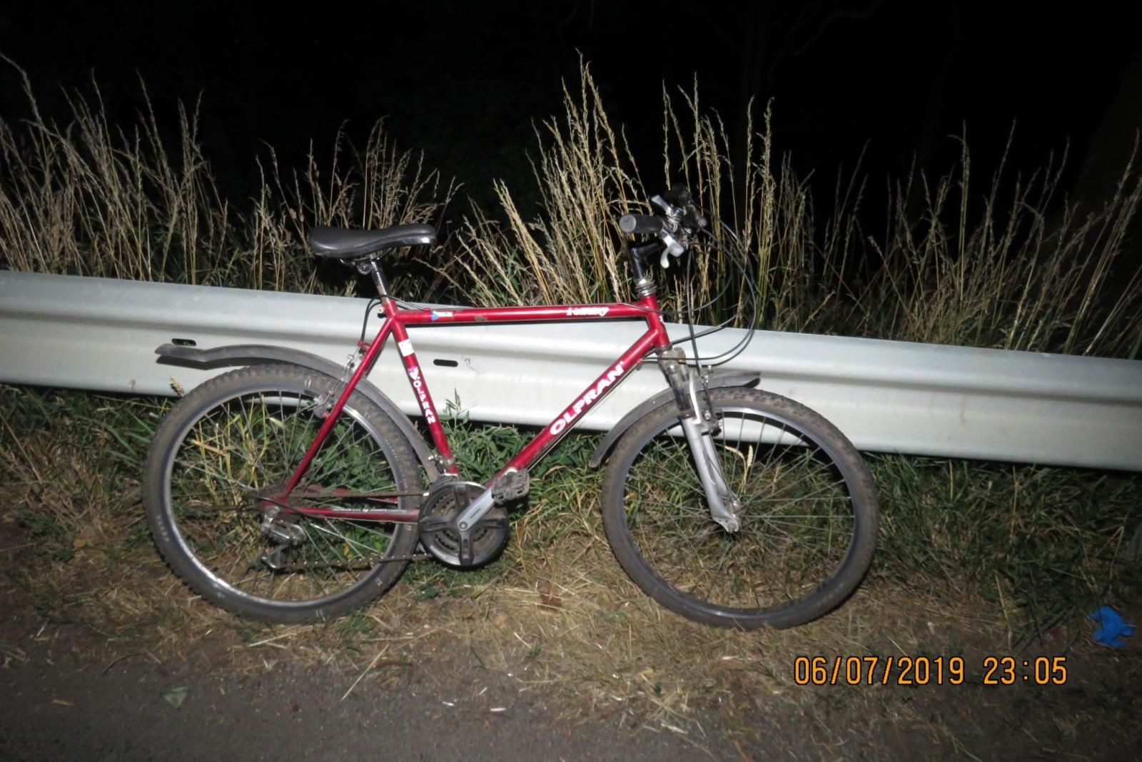 obrázek: Cyklista nezvládl řízení