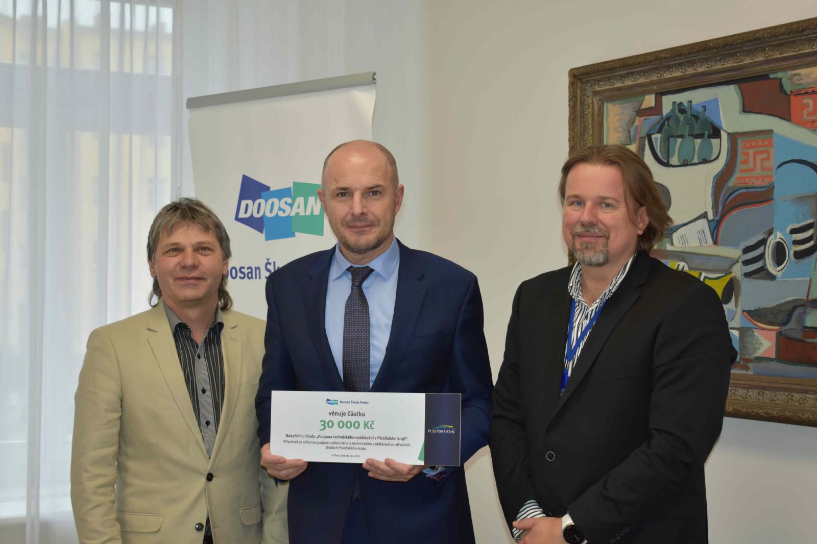 obrázek: Doosan Škoda Power přispěla na technické vzdělávání v kraji