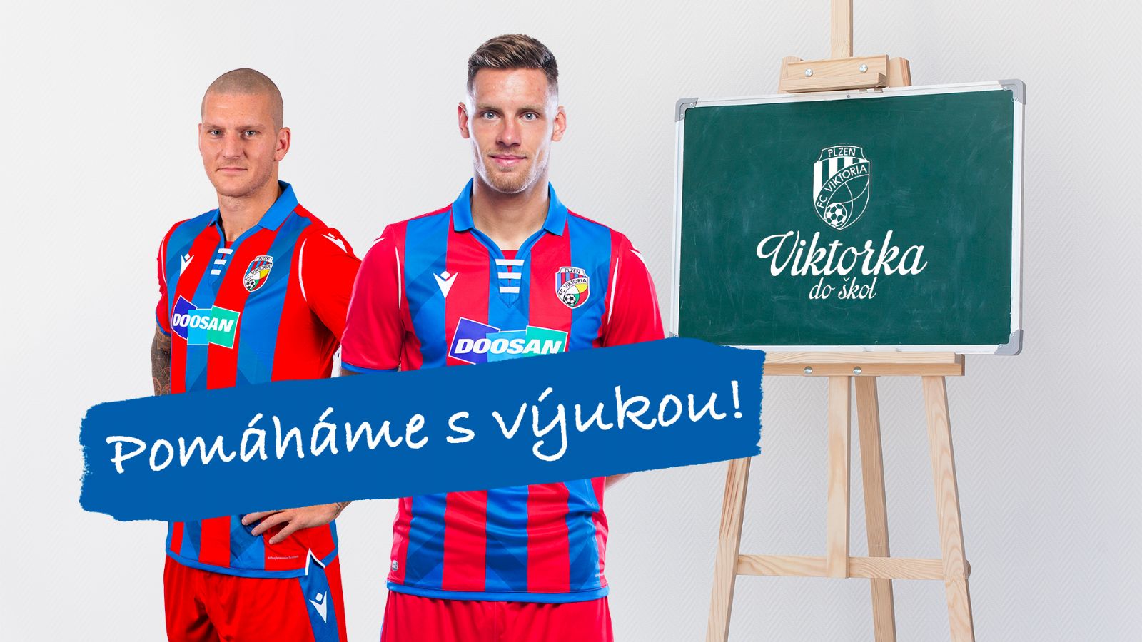 obrázek: Fotbalisté Viktorky pomáhají s domácí výukou