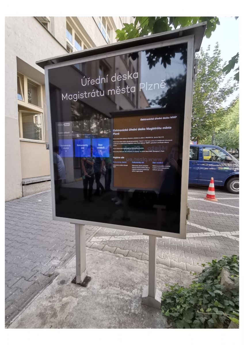 obrázek: Klasickou úřední desku nahradila Plzeň elektronickou