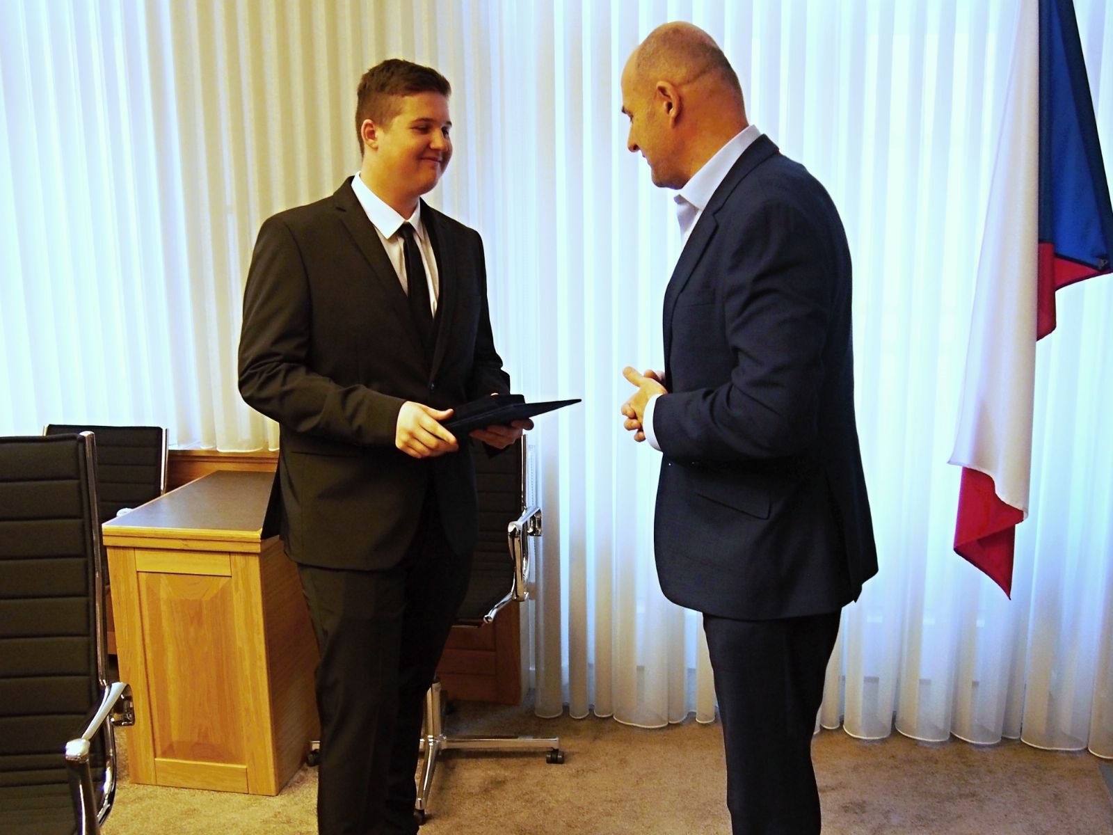 obrázek: Michael Novák zachránil život spolužákovi. Má cenu hejtmana
