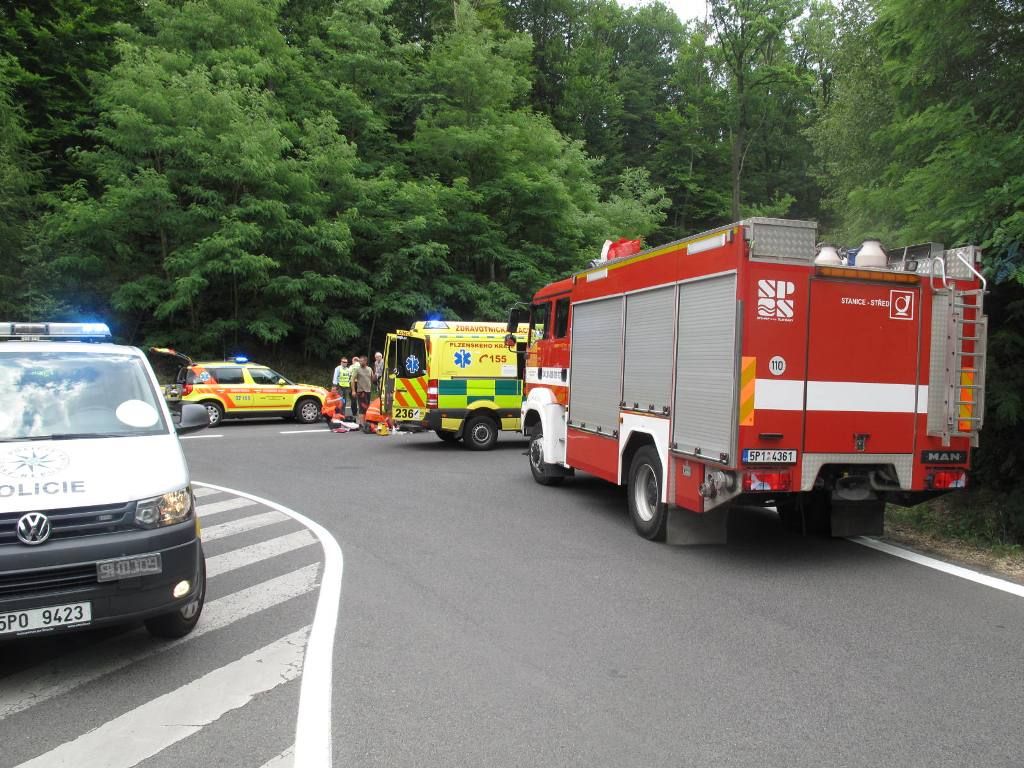 obrázek: Motorkář zemřel po střetu s autem na Rokycanské