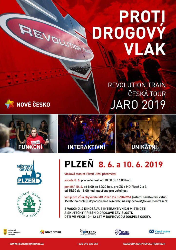 obrázek: Na stanici Jižní Předměstí přijede v sobotu Protidrogový vlak