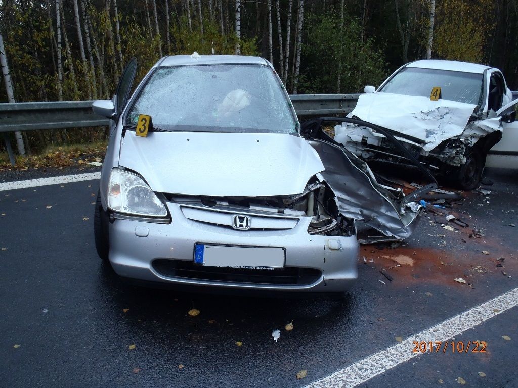 obrázek: Nedělní nehoda u Železné Rudy: jeden mrtvý, tři zranění 