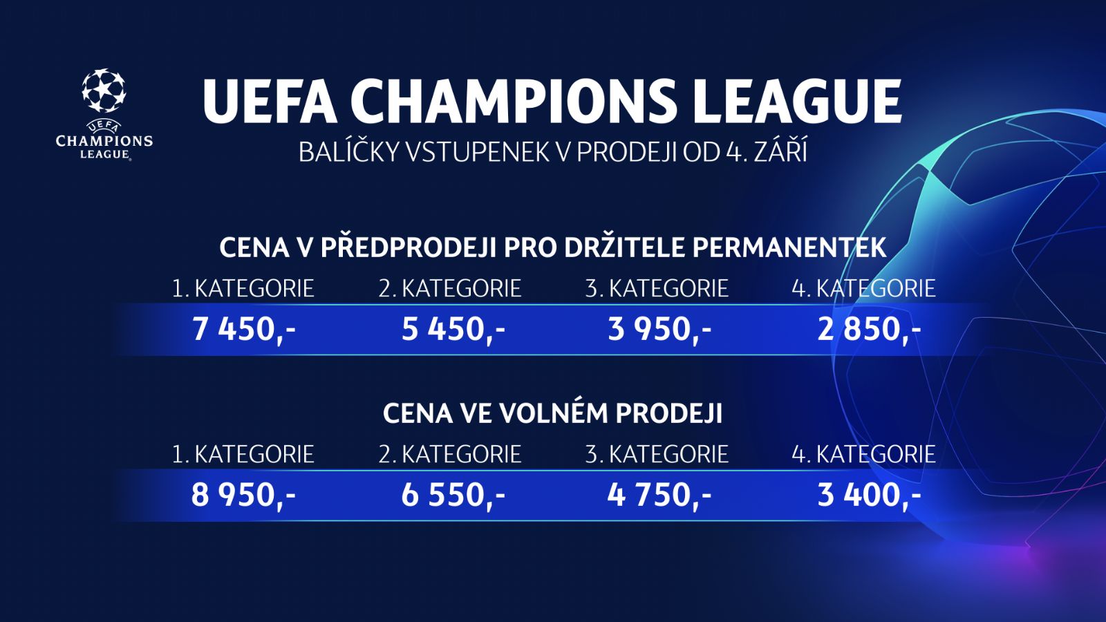 obrázek: Předprodej balíčků na LM startuje pro permanentkáře už v úterý