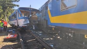 obrázek: Při srážce vlaků ve Kdyni se zranilo 19 lidí