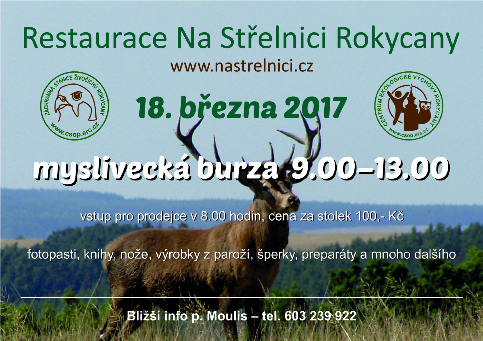 obrázek: Rokycanští už připravují březnovou mysliveckou burzu 