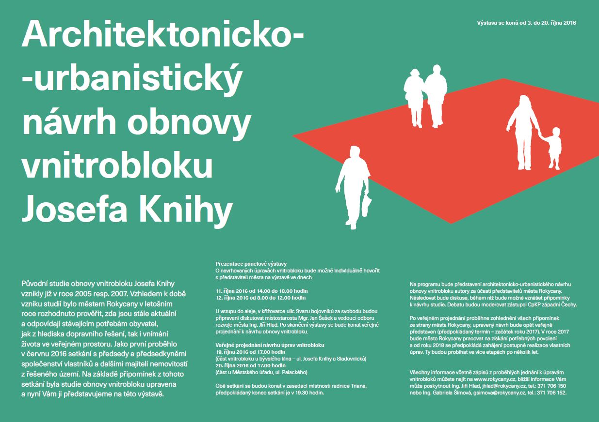 obrázek: Rokycany připravují obnovu vnitrobloku Josefa Knihy a diskutují o ní s občany
