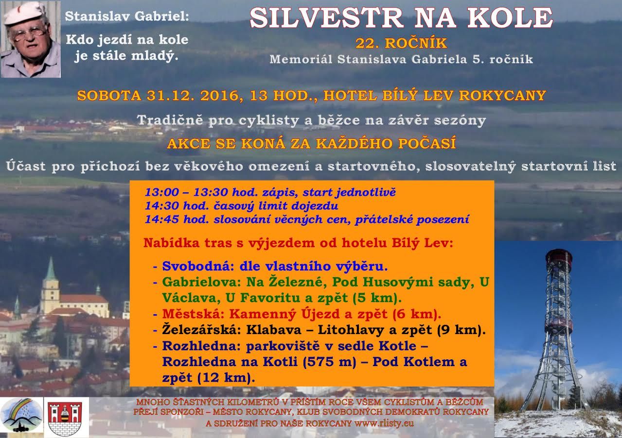 obrázek: Silvestr na kole můžete prožít v Rokycanech