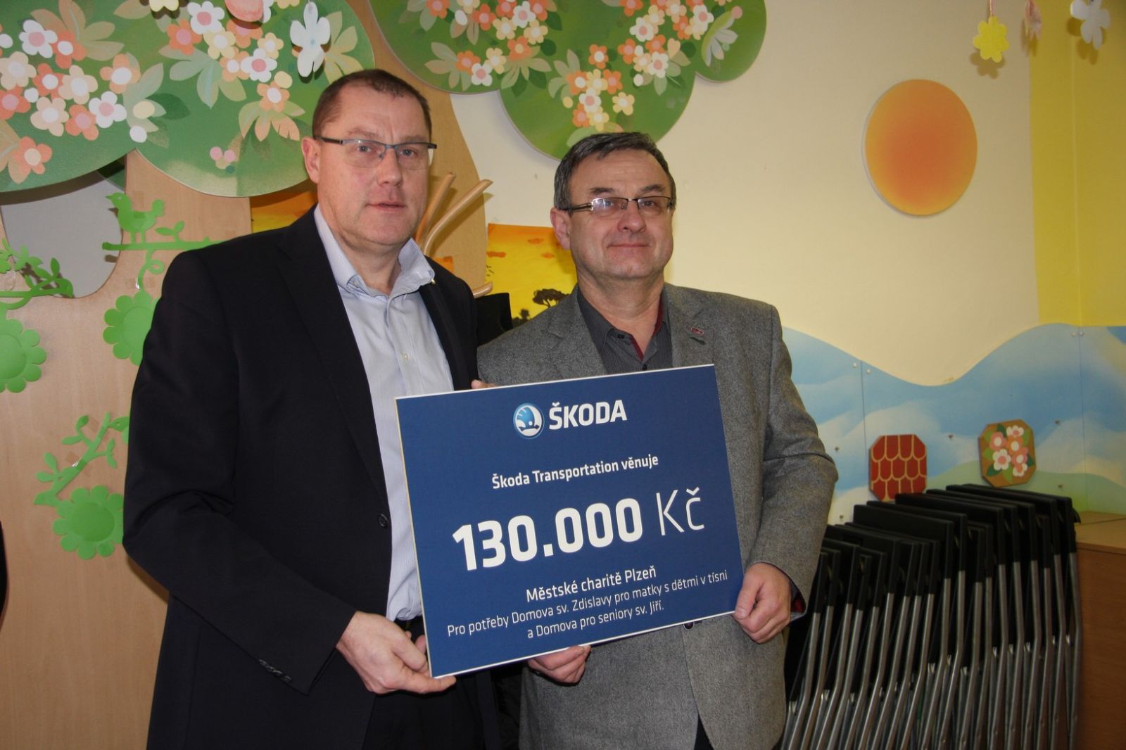 obrázek: Škoda Transportation podpořila seniory a matky v tísni