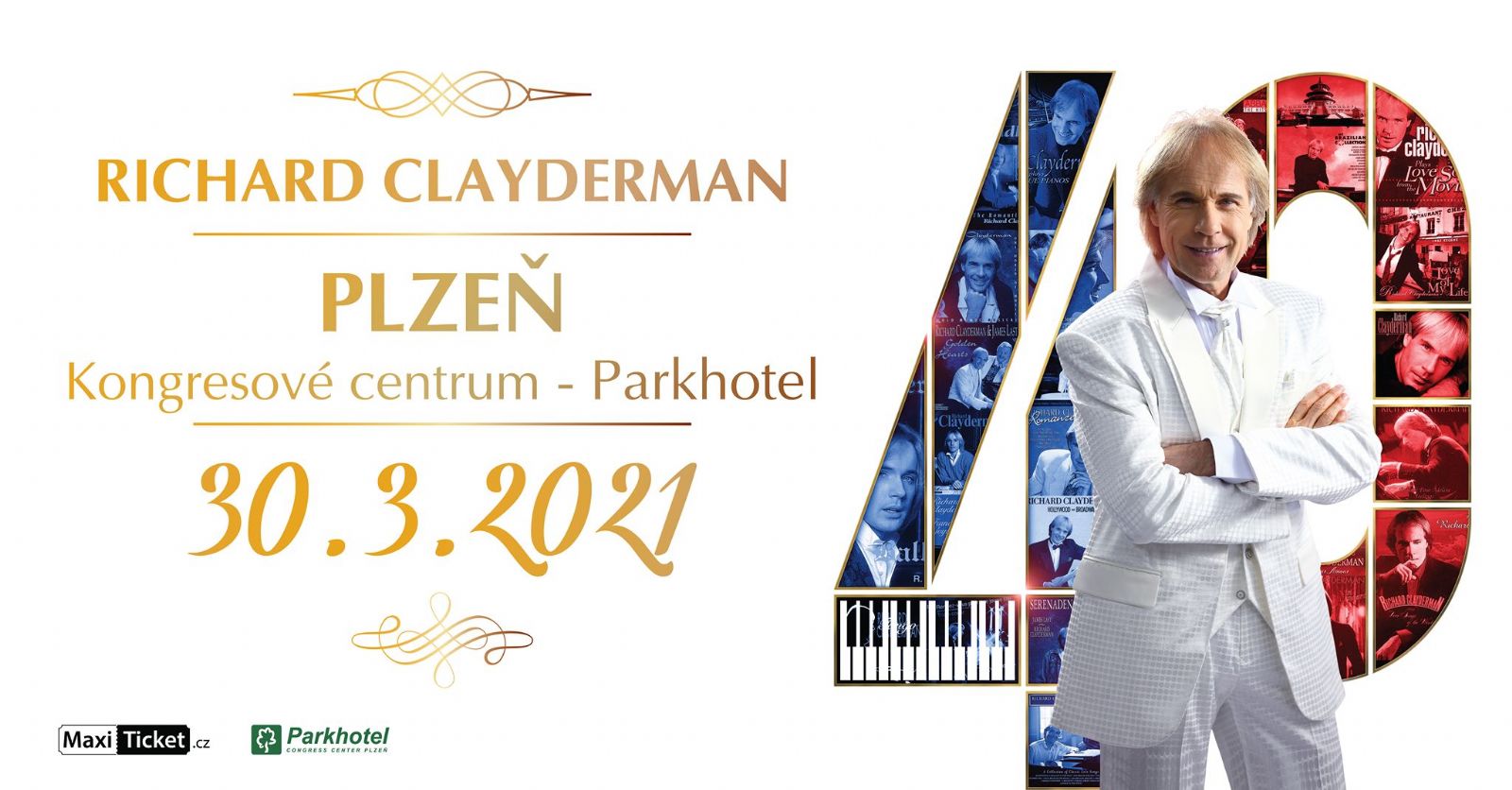 obrázek: Slavný pianista Richard Clayderman přijede poprvé zahrát do Plzně