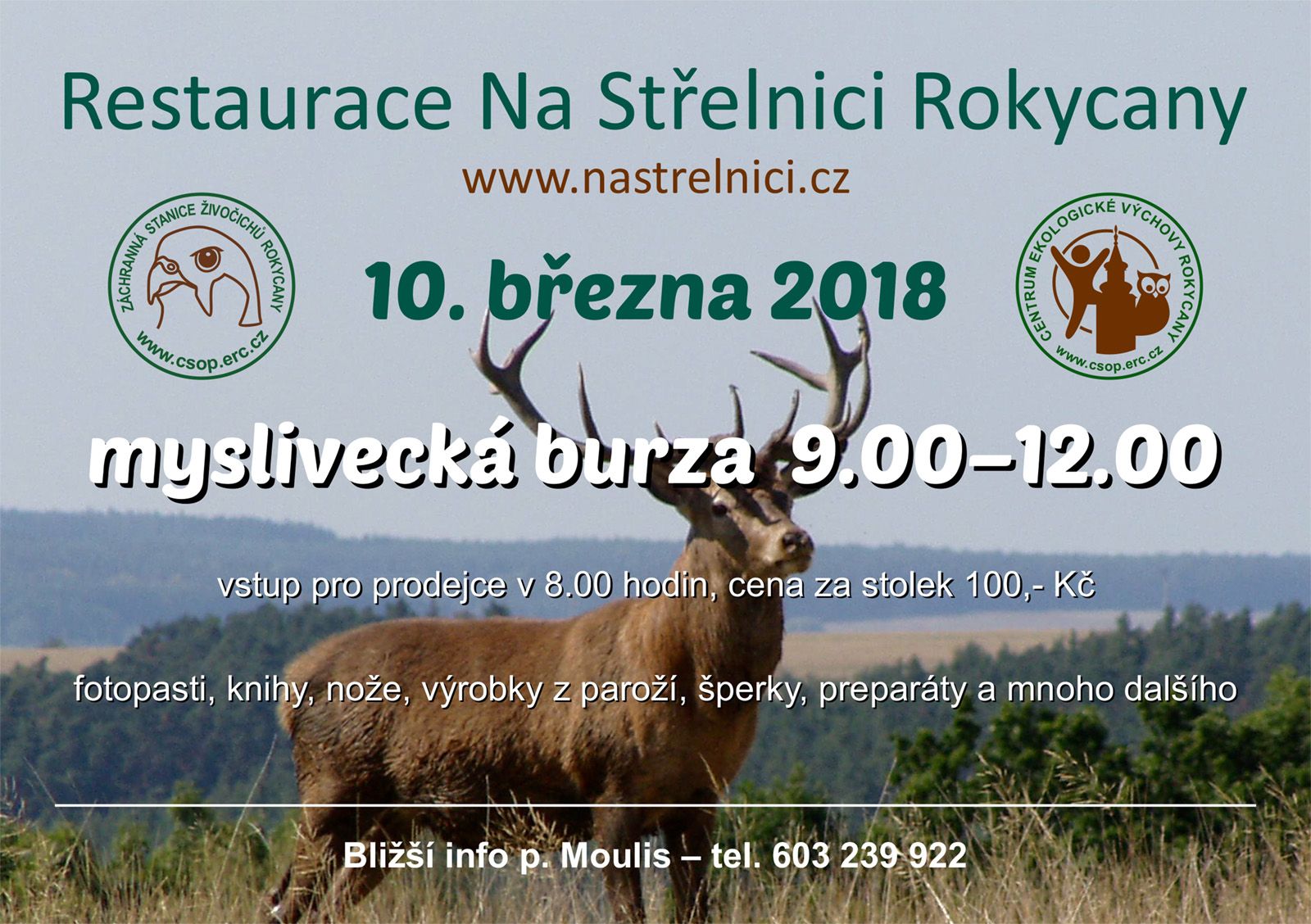 obrázek: Sobota rokycanských ochranářů: Odpoledne burza, večer zábava