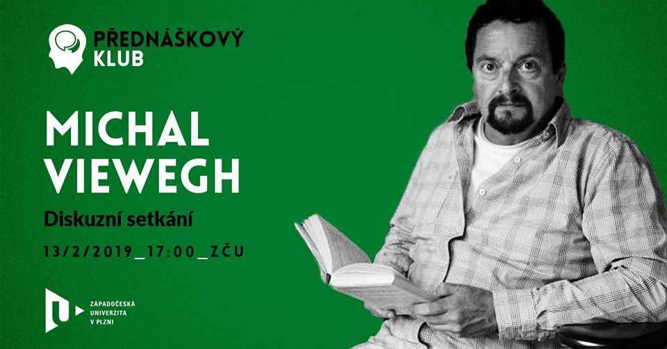 obrázek: Univerzitní Přednáškový klub přivítá ve středu Michala Viewegha