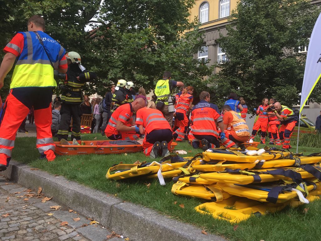 Záchranáři nacvičovali zásah při požáru v klubu Mefisto
