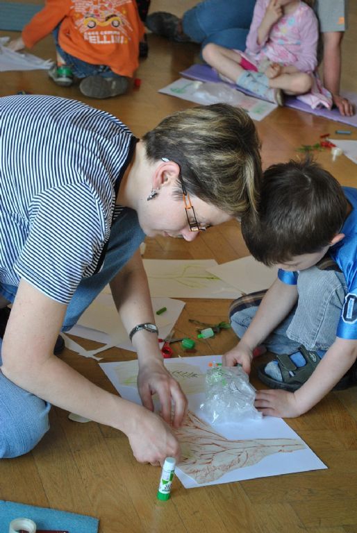 Výtvarná dílna pro rodiče s dětmi k výstavě Jiří Voves / Odnepaměti