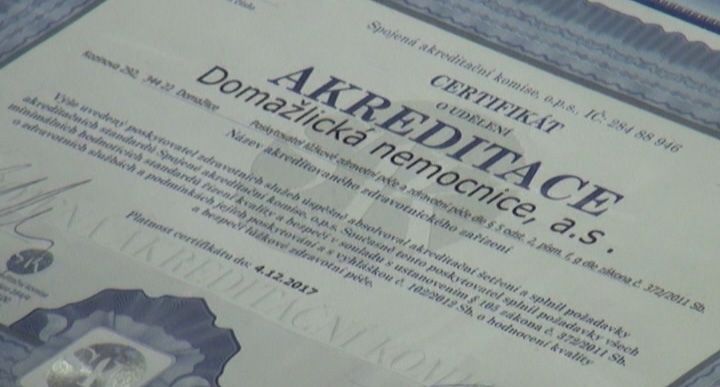 PLZEŇSKÁ 1: Všechny nemocnice Plzeňského kraje mají certifikát akreditace národních akreditačních standardů