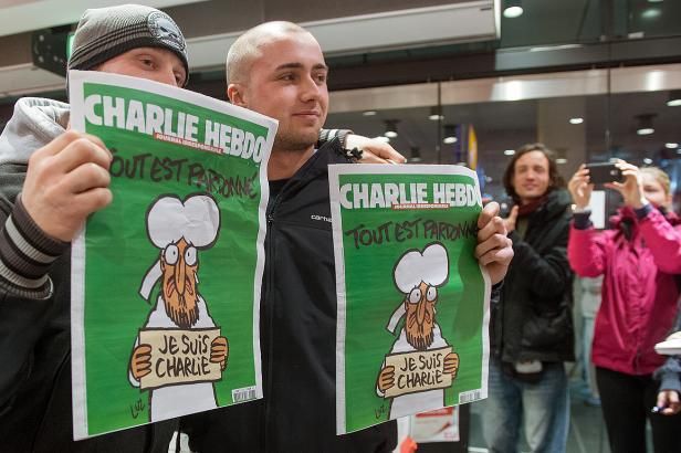 obrázek: Charlieho vyjde sedm milionů, muslimové proti kresbám Proroka