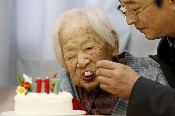 Japonská dáma oslavila ve zdraví 117. narozeniny