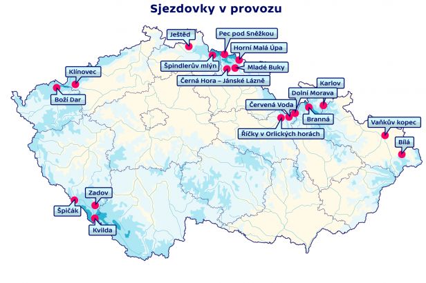 obrázek: \nLyžovat už se dá v Krkonoších, na Šumavě nebo v Krušných horách\n
